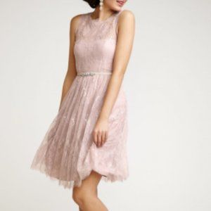 BHLDN Lilac Lace Overlay Dress